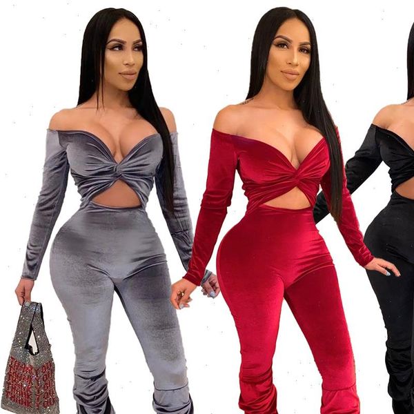 women romper winter velvet jumpsuit long sleeve elegant night party overalls off shoulder bodycon female gray, Black;white
women romper winter velvet jumpsuit long sleeve elegant night party overalls off shoulder bodycon female gray, Black;white