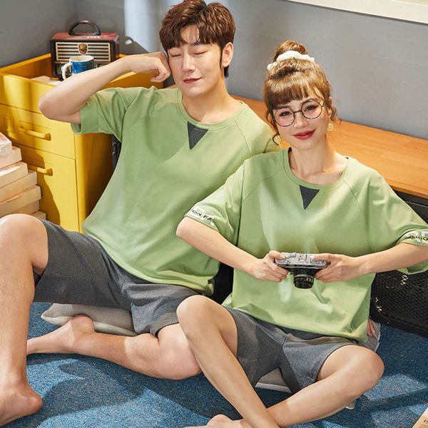 women around the summer throat short mouw nightwear set loose and comfortable korean home drag lightweight soft, Black;brown
women around the summer throat short mouw nightwear set loose and comfortable korean home drag lightweight soft, Black;brown