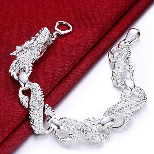 charm bracelets classic 925 sliver fashion jewelry chinese dragon bracelet for women delicate daily party accessories, Golden;silver
charm bracelets classic 925 sliver fashion jewelry chinese dragon bracelet for women delicate daily party accessories, Golden;silver