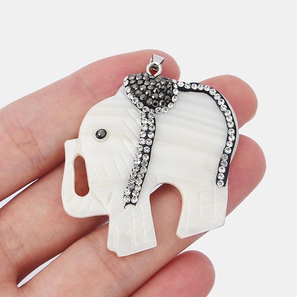 pendants 2pc rhinestone shell elephant animal charms jewelry findings accessories fit diy necklace 46x46mm, Black
pendants 2pc rhinestone shell elephant animal charms jewelry findings accessories fit diy necklace 46x46mm, Black