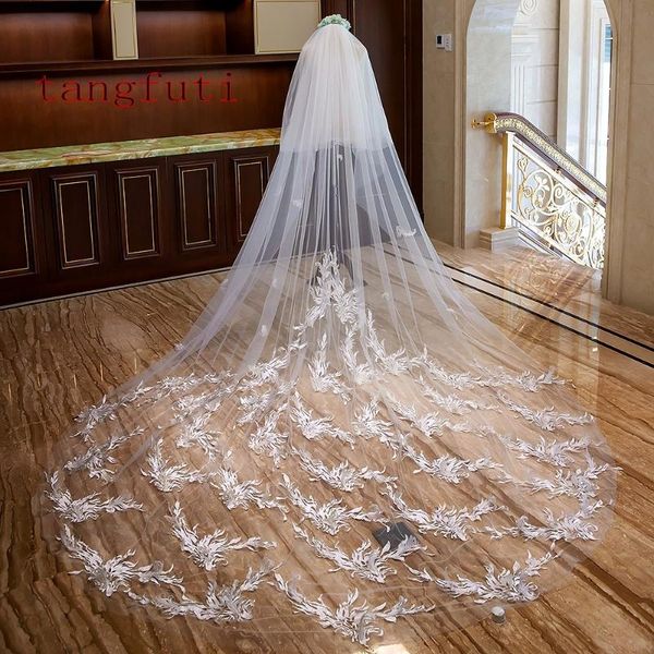 bridal veils cathedral wedding veil with comb swallow pattern arrangement appliques soft tulle 3m meters long, Black
bridal veils cathedral wedding veil with comb swallow pattern arrangement appliques soft tulle 3m meters long, Black