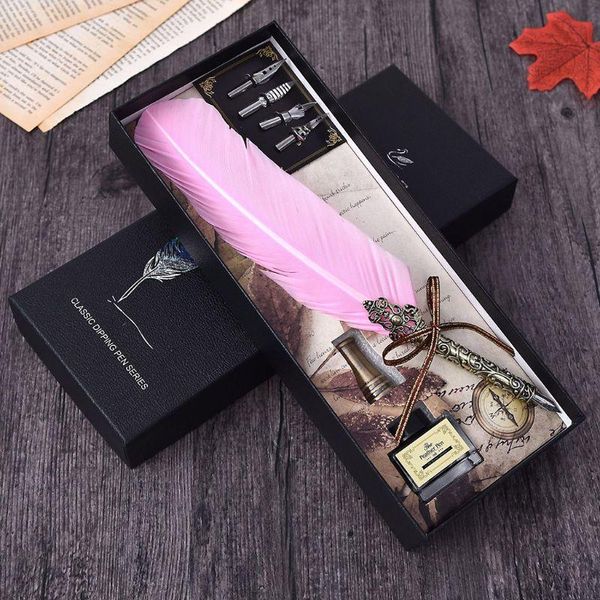 vintage handmade feather quill dip fountain pen with ink nibs english calligraphy writing stationery wedding gift 19qa pens
vintage handmade feather quill dip fountain pen with ink nibs english calligraphy writing stationery wedding gift 19qa pens