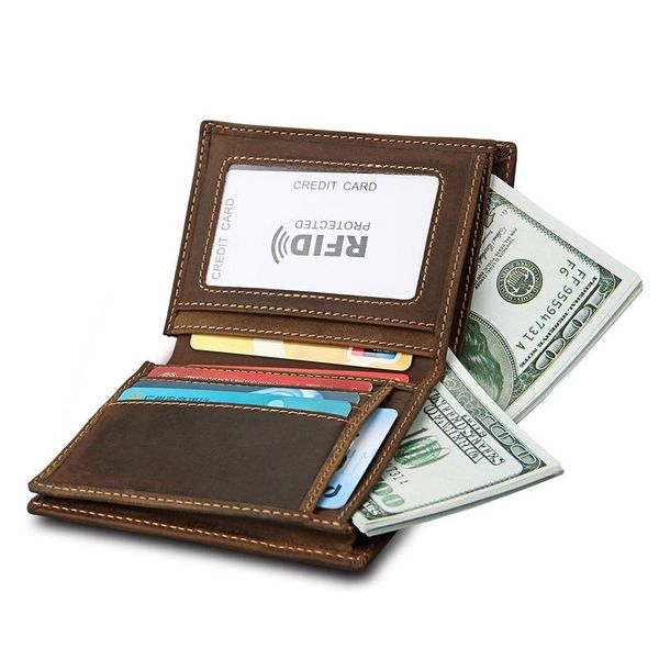 vintage cowhide men's short wallet first layer leather casual bag card holder money wallets, Red;black
vintage cowhide men's short wallet first layer leather casual bag card holder money wallets, Red;black