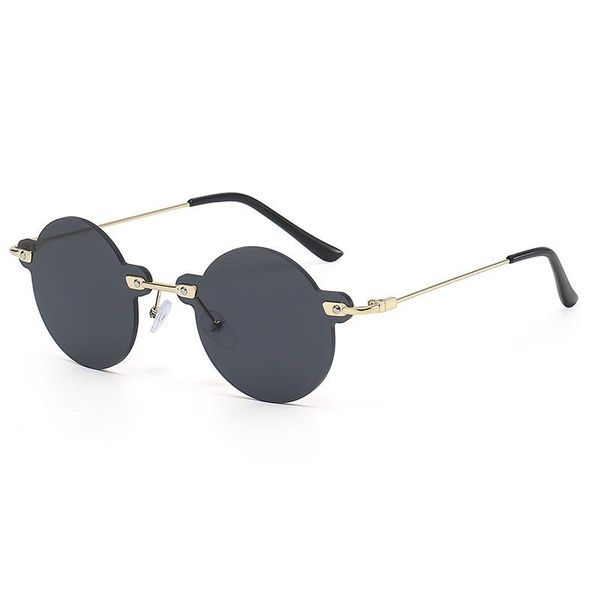 sunglasses goggle uv400 punk round small frame rimless for women men fashion designer sun glasses shades 2022, White;black
sunglasses goggle uv400 punk round small frame rimless for women men fashion designer sun glasses shades 2022, White;black