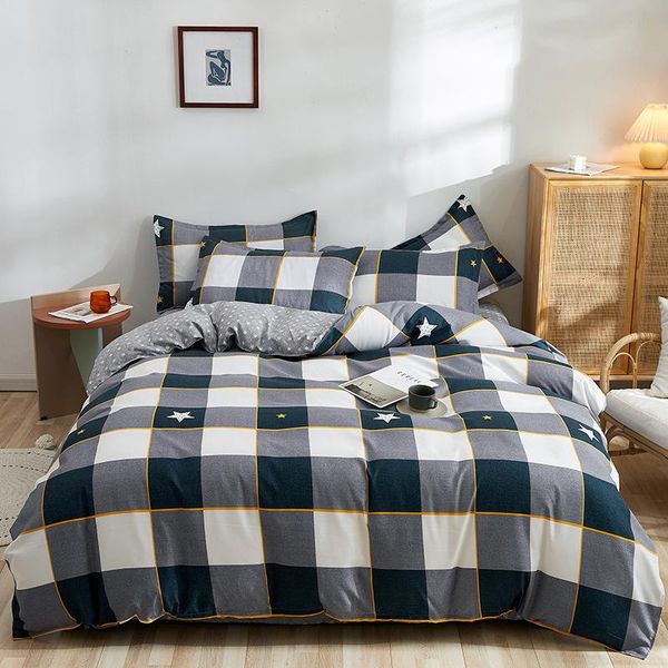 bedding set printed bed linen sheet plaid duvet cover 200 x 230 single double queen king quilt covers sets bedclothes comforters &
bedding set printed bed linen sheet plaid duvet cover 200 x 230 single double queen king quilt covers sets bedclothes comforters &