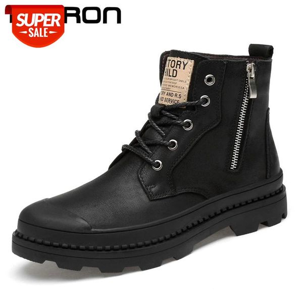 brand men shoes new genuine leather ankle martens boots for men casual motorcycle shoes warm winter boots work safety #yv8o, Black
brand men shoes new genuine leather ankle martens boots for men casual motorcycle shoes warm winter boots work safety #yv8o, Black
