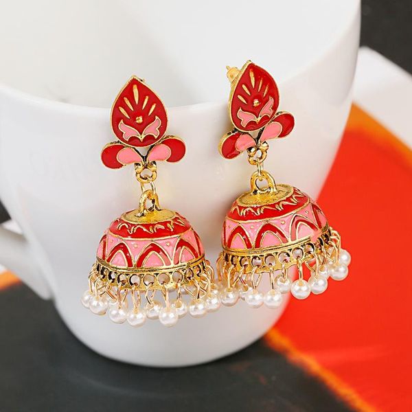 dangle & chandelier india jhumka jhumki fashion leaf shape white beads tassel big bell earrings for women gypsy tribe afghan jewelry brincos, Silver
dangle & chandelier india jhumka jhumki fashion leaf shape white beads tassel big bell earrings for women gypsy tribe afghan jewelry brincos, Silver