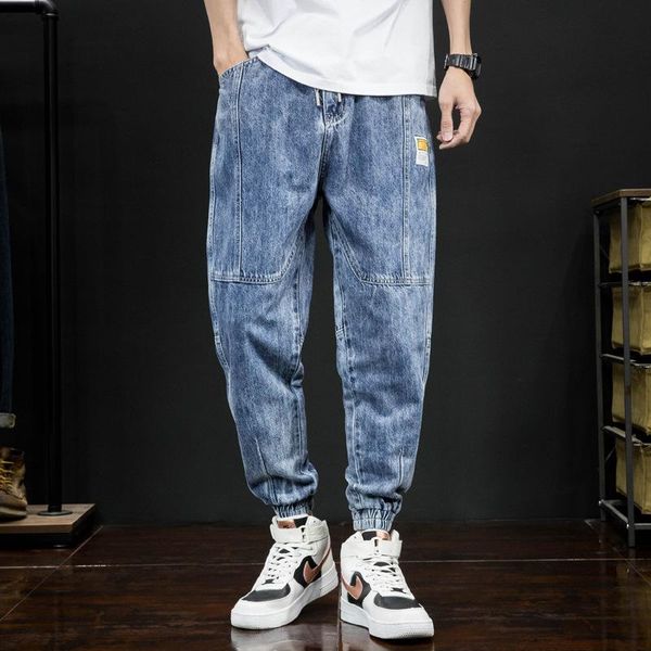 7xl-s plus size 2021 fashion cargo jeans pants men casual streetwear harem joggers trousers hip hop denim men's, Blue
7xl-s plus size 2021 fashion cargo jeans pants men casual streetwear harem joggers trousers hip hop denim men's, Blue