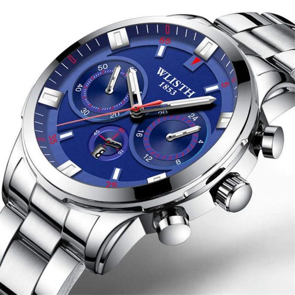 wristwatches wlisth brand men stainless steel wrist watch genuine quartz clock waterproof wristwatch simulate three eyes relogios, Slivery;brown
wristwatches wlisth brand men stainless steel wrist watch genuine quartz clock waterproof wristwatch simulate three eyes relogios, Slivery;brown