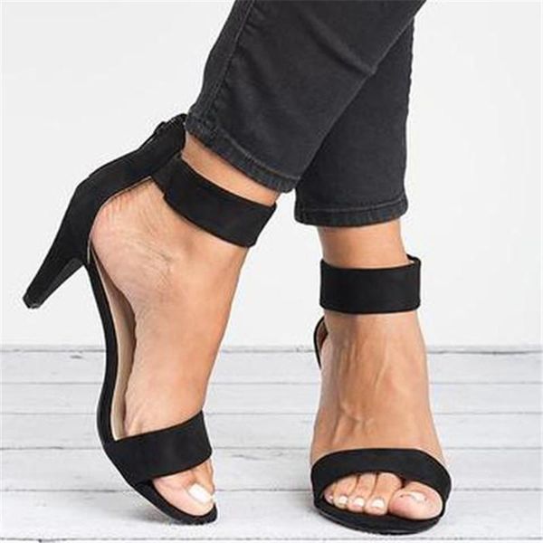 dress shoes sandals women high heels fashion open toe summer casual classics female plus size, Black
dress shoes sandals women high heels fashion open toe summer casual classics female plus size, Black