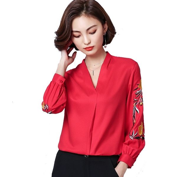 women's fashions shirts 2021 autumn ladies embroidered with sleeve-down long chiffon blouse 7e50, Black
women's fashions shirts 2021 autumn ladies embroidered with sleeve-down long chiffon blouse 7e50, Black