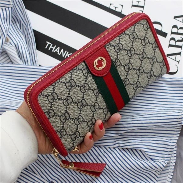 factory store shop new european and fashion wallet women's long large capacity simple casual versatile retro zipper handbag, Red;black
factory store shop new european and fashion wallet women's long large capacity simple casual versatile retro zipper handbag, Red;black
