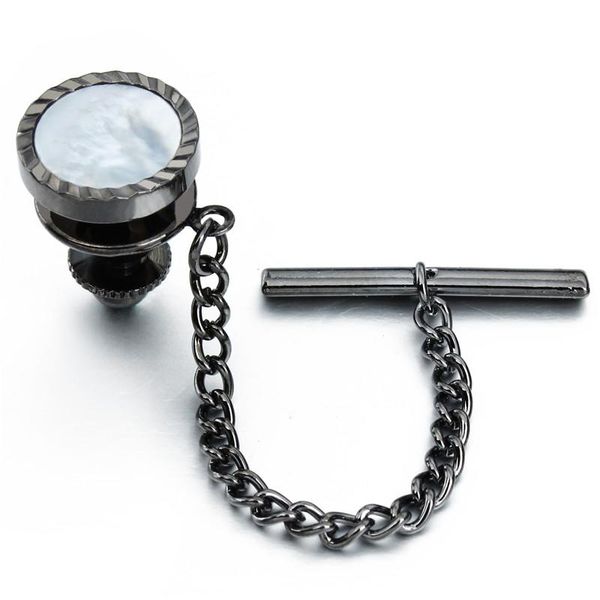 keychains hawson round black and mother of pearl tie tack mens fashion brushed matte metal clutch pin backs with chain wedding dress gift, Silver
keychains hawson round black and mother of pearl tie tack mens fashion brushed matte metal clutch pin backs with chain wedding dress gift, Silver