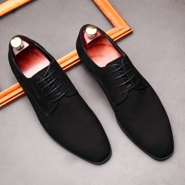 luxury italian mens oxford genuine leather business men black suede lace up pointed toe office wedding dress formal shoes men
luxury italian mens oxford genuine leather business men black suede lace up pointed toe office wedding dress formal shoes men