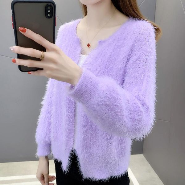 women's fur & faux parkas plus size short coats 2021 autumn knitting imitated mink elastic cardigan skinny jackets woman, Black
women's fur & faux parkas plus size short coats 2021 autumn knitting imitated mink elastic cardigan skinny jackets woman, Black