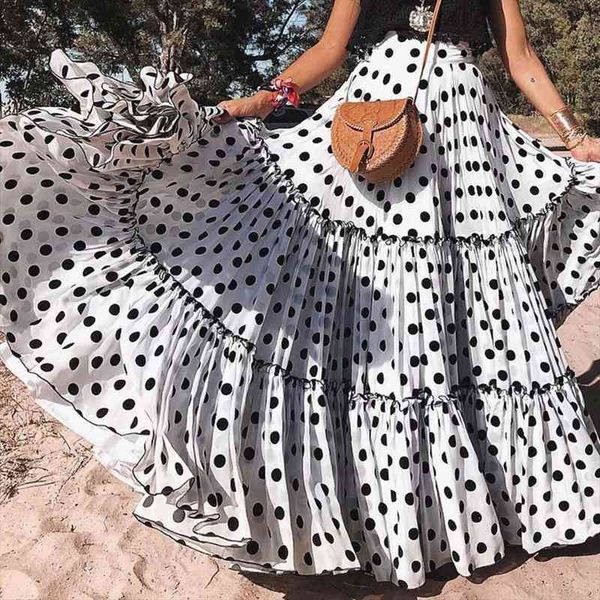 salesnew arrival summer women plus size polka dot high waist ruffled a line swing maxi skirt wholesale dropshipping, Black
salesnew arrival summer women plus size polka dot high waist ruffled a line swing maxi skirt wholesale dropshipping, Black