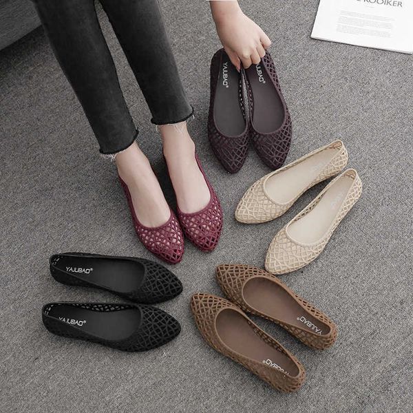 dress shoes summer hollow out women flat sandals pvc jelly low heel pointed toe shallow slip on beach vacation ladies casual femal, Black
dress shoes summer hollow out women flat sandals pvc jelly low heel pointed toe shallow slip on beach vacation ladies casual femal, Black