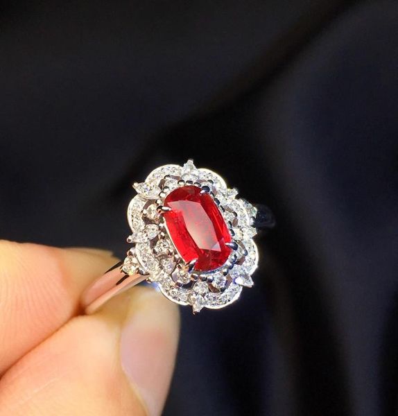 cluster rings p331 ruby ring fine jewelry 18k white gold natural 0.74ct pigeon blood red gemstones female's wedding diamonds, Golden;silver
cluster rings p331 ruby ring fine jewelry 18k white gold natural 0.74ct pigeon blood red gemstones female's wedding diamonds, Golden;silver