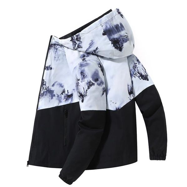 men's jackets 2021 spring autumn windbreaker youth korea fashion print casual coat male clothing, Black;brown
men's jackets 2021 spring autumn windbreaker youth korea fashion print casual coat male clothing, Black;brown