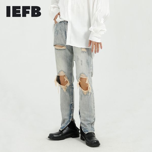 iefb korean pants slim leggings with side leg zipper hole vintage hip hope jeans streetwear mans denim trousers 9y7350 210524, Blue
iefb korean pants slim leggings with side leg zipper hole vintage hip hope jeans streetwear mans denim trousers 9y7350 210524, Blue