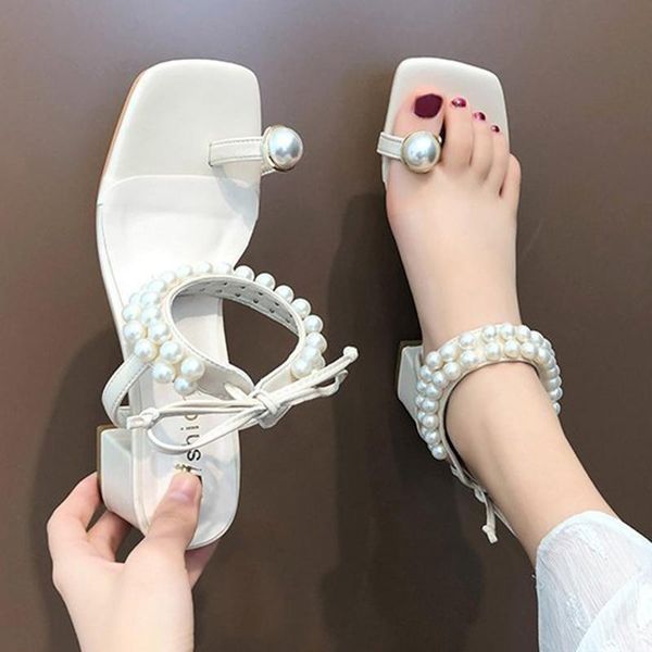fairy pearl clip toe slingback rome women sandals thick high heels shoes flipflops beads ankle lace up femmes sandales2021, Black
fairy pearl clip toe slingback rome women sandals thick high heels shoes flipflops beads ankle lace up femmes sandales2021, Black
