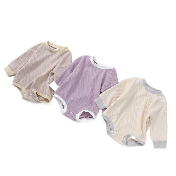 rompers toddler baby spring autumn rompers, splicing color o-neck long-sleeves jumpsuit with crotch buttons for girls, boys, 0-24months, Blue
rompers toddler baby spring autumn rompers, splicing color o-neck long-sleeves jumpsuit with crotch buttons for girls, boys, 0-24months, Blue