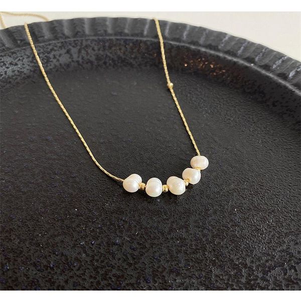 chains gentle and elegant french baroque round bead pendant necklace retro hong kong style niche design sense clavicle chain, Silver
chains gentle and elegant french baroque round bead pendant necklace retro hong kong style niche design sense clavicle chain, Silver