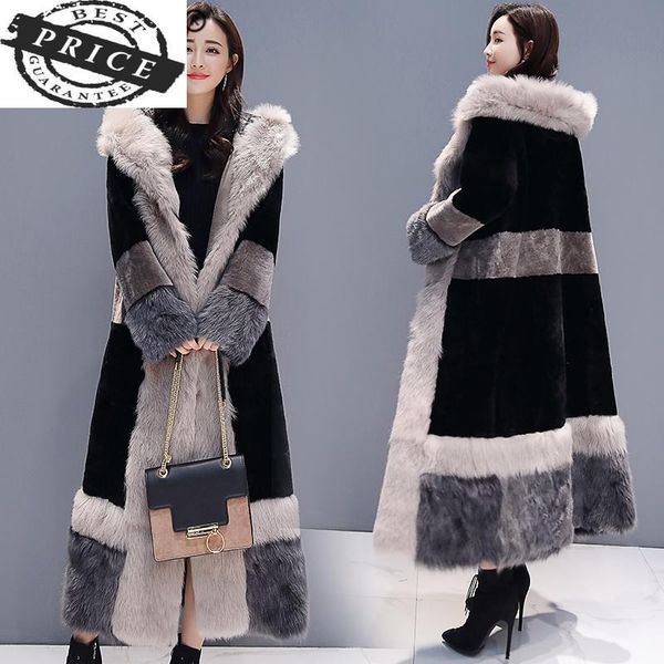 women's fur & faux women winter coat clothes 2021 korean thick warm ladies long jacket + large collar hiver tfa1260, Black
women's fur & faux women winter coat clothes 2021 korean thick warm ladies long jacket + large collar hiver tfa1260, Black