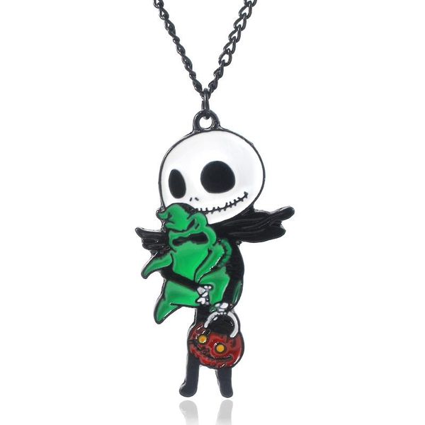 big head ghost necklace woman man gothic cute doll figure pendant chain cosplay halloween christmas gift necklaces, Silver
big head ghost necklace woman man gothic cute doll figure pendant chain cosplay halloween christmas gift necklaces, Silver