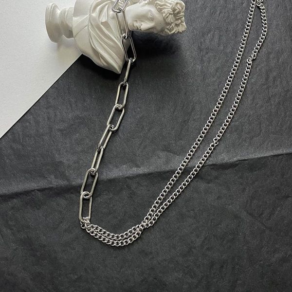 chains korean style minimalist splice link chain hip-hop irregular chokers for women vintage wholesale necklaces gothic bijoux femme, Silver
chains korean style minimalist splice link chain hip-hop irregular chokers for women vintage wholesale necklaces gothic bijoux femme, Silver