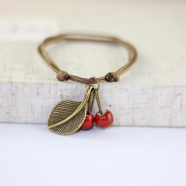 charm bracelets bohemia cherry bracelet handmade creative small jewelry wholesale red bead ethnic style ceramic, Golden;silver
charm bracelets bohemia cherry bracelet handmade creative small jewelry wholesale red bead ethnic style ceramic, Golden;silver