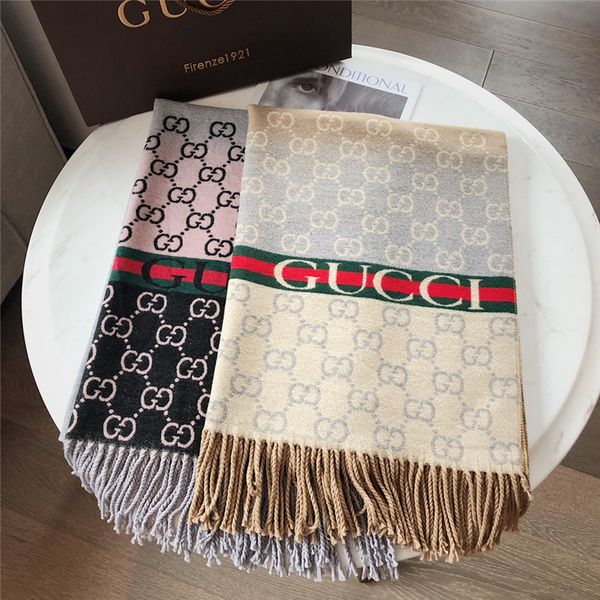 gu-cci classic scarf women's shawl double sided jacquard design with gift box 71023d 1:1 dupe, Blue;gray
gu-cci classic scarf women's shawl double sided jacquard design with gift box 71023d 1:1 dupe, Blue;gray