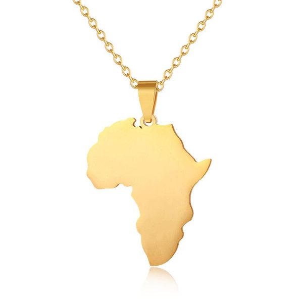 pendant necklaces fashion personality men and women couple necklace africa map shape stainless steel shiny gold trend accessories, Silver
pendant necklaces fashion personality men and women couple necklace africa map shape stainless steel shiny gold trend accessories, Silver