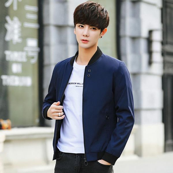 men's casual shirts baseball spring coat and collar autumn jacket fashion trend youth, White;black
men's casual shirts baseball spring coat and collar autumn jacket fashion trend youth, White;black