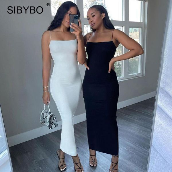 casual dresses sibybo black spaghetti strap maxi for women summer sleeveless bodycon party dress femme autumn suspender long, Black;gray
casual dresses sibybo black spaghetti strap maxi for women summer sleeveless bodycon party dress femme autumn suspender long, Black;gray