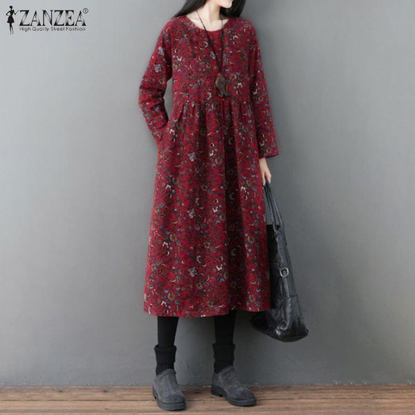 casual dresses oversized women printed dress zanzea 2021 fashion summer sundress long sleeve midi-claf vestidos female floral tunic robe, Black;gray
casual dresses oversized women printed dress zanzea 2021 fashion summer sundress long sleeve midi-claf vestidos female floral tunic robe, Black;gray
