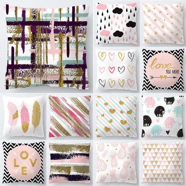 cushion/decorative pillow decorative blue pink golden black polyester cushion cover home sofa seat decor 45*45cm pillowcase geometric45x45cm 
cushion/decorative pillow decorative blue pink golden black polyester cushion cover home sofa seat decor 45*45cm pillowcase geometric45x45cm