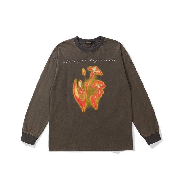 men's hoodies & sweatshirts 2021 kpop flame print retro wash men hip hop pullover long sleeve cotton tshirts vintage clothes moletom ma, Black
men's hoodies & sweatshirts 2021 kpop flame print retro wash men hip hop pullover long sleeve cotton tshirts vintage clothes moletom ma, Black