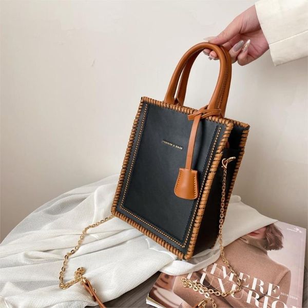 cross body contrast color tote bag 2021 high-quality pu leather women's designer handbag chain shoulder messenger phone purses
cross body contrast color tote bag 2021 high-quality pu leather women's designer handbag chain shoulder messenger phone purses