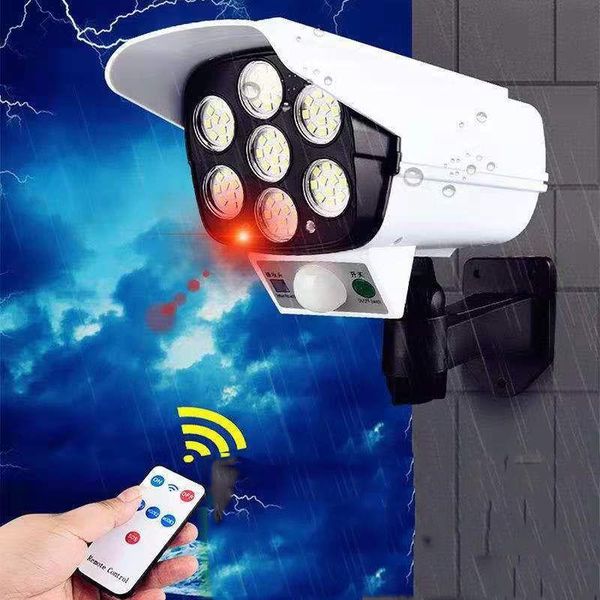 solar 77led light outdoor fake camera courtyard garden simulation monitoring remote control induction wall lamp applique murale lamps
solar 77led light outdoor fake camera courtyard garden simulation monitoring remote control induction wall lamp applique murale lamps