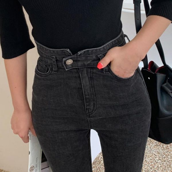 women's jeans high waist hips tight female sense europe and the united states 2021 spring summer slim feet pants nine, Blue
women's jeans high waist hips tight female sense europe and the united states 2021 spring summer slim feet pants nine, Blue