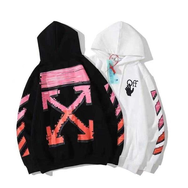 2021 autumn winter off pink gradient arrow pattern plush hoodie for men and women, Black
2021 autumn winter off pink gradient arrow pattern plush hoodie for men and women, Black