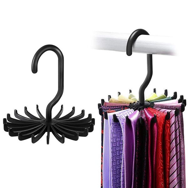 hooks & rails 360 rotating tie scarf organize hanger plastic 20 hook non-slip and durable for closet storage scarves belt
hooks & rails 360 rotating tie scarf organize hanger plastic 20 hook non-slip and durable for closet storage scarves belt
