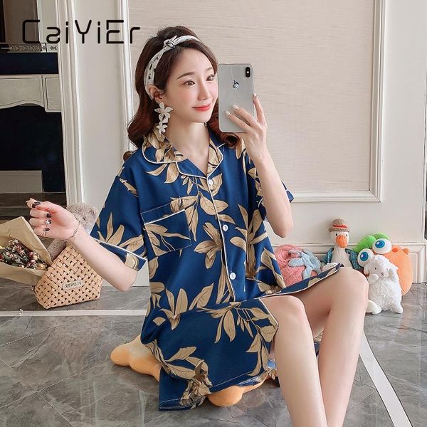 women's sleepwear caiyier summer women casual nightdress leaves print silk sleepshirts soft turn-down collar home clothing -2xl, Black;red
women's sleepwear caiyier summer women casual nightdress leaves print silk sleepshirts soft turn-down collar home clothing -2xl, Black;red