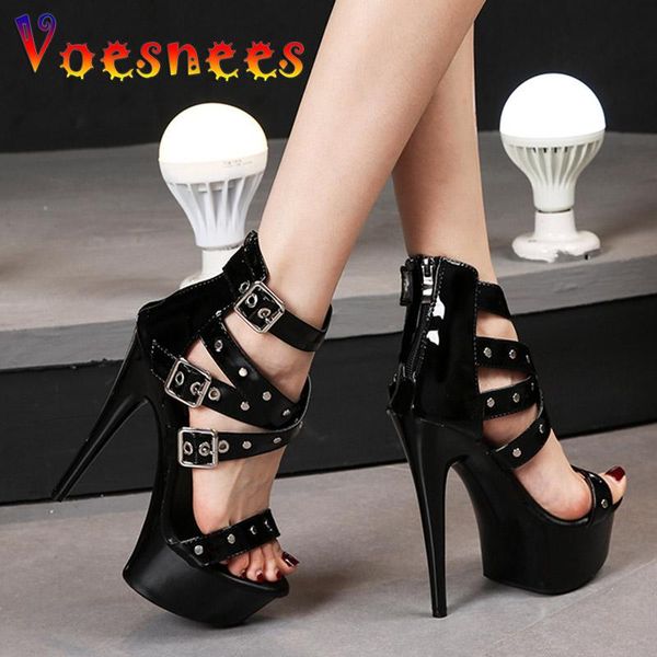 sandals 2021 summer women platform high heels 15cm pole dancing rivet ankle strap cover heel exotic zipper dancer shoes, Black
sandals 2021 summer women platform high heels 15cm pole dancing rivet ankle strap cover heel exotic zipper dancer shoes, Black