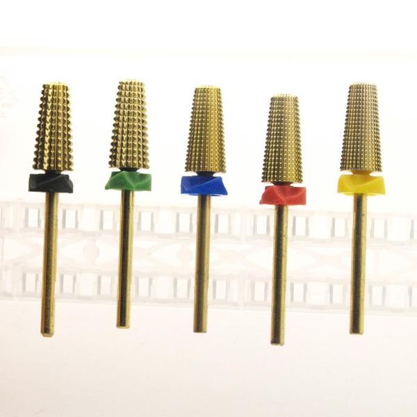 nail art equipment gold safety 5 in 1 fine drill bit with cut tungsten carbide tapered bits nails accessories milling cutter for manicure, Silver
nail art equipment gold safety 5 in 1 fine drill bit with cut tungsten carbide tapered bits nails accessories milling cutter for manicure, Silver