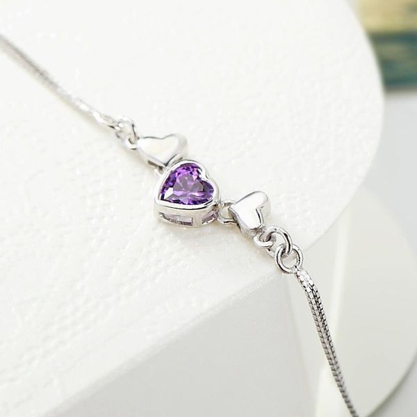 silver handicraft heart-to-heart korean sterling bracelet zircon fashion heart-shaped women's wholesale beaded, strands, Black
silver handicraft heart-to-heart korean sterling bracelet zircon fashion heart-shaped women's wholesale beaded, strands, Black