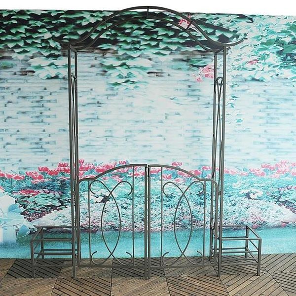 party decoration flowerpot climbing frame clematis vine arch belt does not contain flowerpot.
party decoration flowerpot climbing frame clematis vine arch belt does not contain flowerpot.