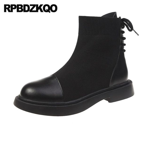 boots knit fall autumn flat fashion black designer lace up women ankle 2021 round toe short booties retro shoes chinese
boots knit fall autumn flat fashion black designer lace up women ankle 2021 round toe short booties retro shoes chinese