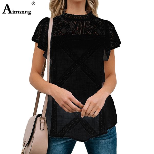 aimsnug women white elegant t-shirt lace patchwork female o-neck hollow out shirt 2021 summer new solid casual womens
aimsnug women white elegant t-shirt lace patchwork female o-neck hollow out shirt 2021 summer new solid casual womens